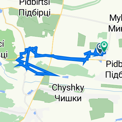 Вулиця без назви, Підгірне to Вулиця без назви, Підгірне