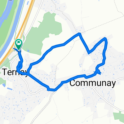 De Chemin de la Chaîne 2, Ternay à Rue de la Gare 2, Ternay