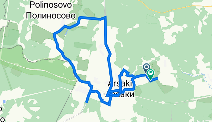 От Неизвестная дорога, Копцево до Неизвестная дорога, Копцево