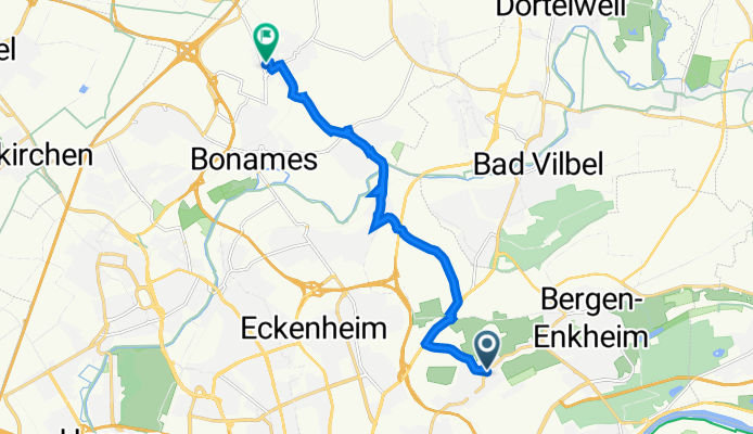 Am Schießrain 15, Frankfurt am Main nach Albert-Schweitzer-Straße 18, Frankfurt am Main