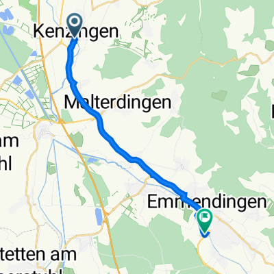 Im Alten Grün 12, Kenzingen nach Denzlinger Straße 46, Emmendingen