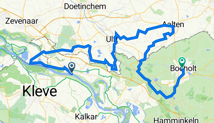 Rheinpromenade 9, Emmerich am Rhein nach Ravardistraße 40, Bocholt