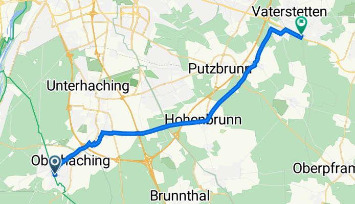 Sauerlacher Straße 18, Oberhaching nach Alpenrosenstraße 1, Vaterstetten