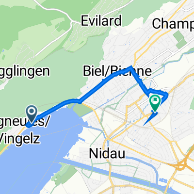 Neuenburgstrasse 62, Biel nach Zionsweg 43, Biel