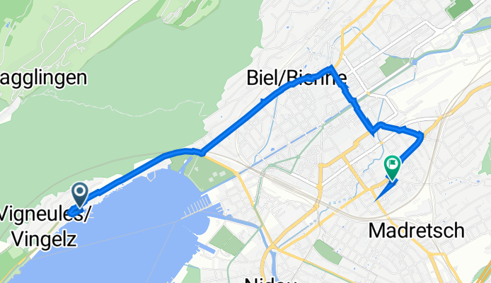 Neuenburgstrasse 62, Biel nach Zionsweg 43, Biel