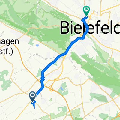 Bokelstraße 5, Bielefeld nach Weststraße 79, Bielefeld