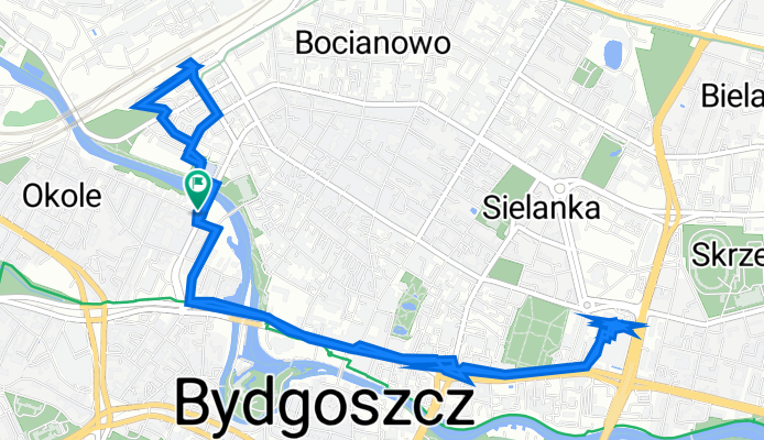 Władysława Łokietka 2, Bydgoszcz do Władysława Łokietka 2, Bydgoszcz
