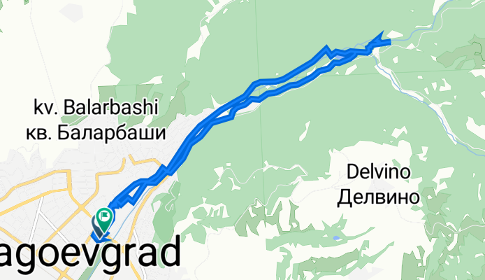 Крушево 6, Благоевград to Джеймс Баучер 5, Благоевград