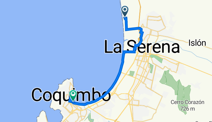 La Compañía, La Serena a Avenida Costanera, Coquimbo