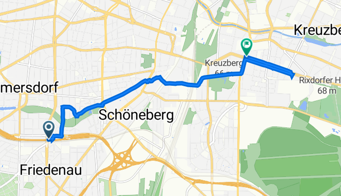 A100, Berlin nach Gneisenaustraße 115, Berlin