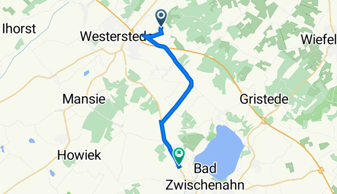 Sexmähen 4, Westerstede nach Westersteder Straße 3, Bad Zwischenahn