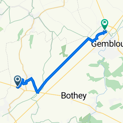 De Chaussée de Nivelles 142, Sombreffe à Rue Monseigneur Heylen 9, Gembloux