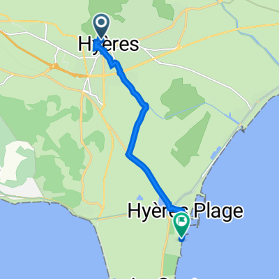 Fahrt zum Strand Hyères