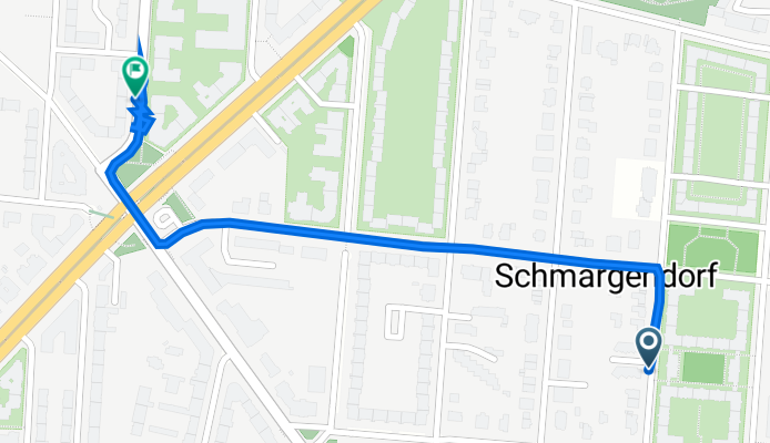 Tölzer Straße 29A, Berlin nach Franzensbader Straße 35, Berlin
