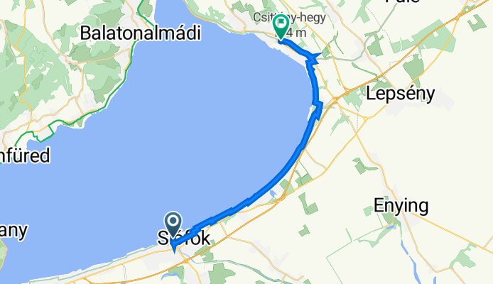4 Siófok nach Balatonkenese