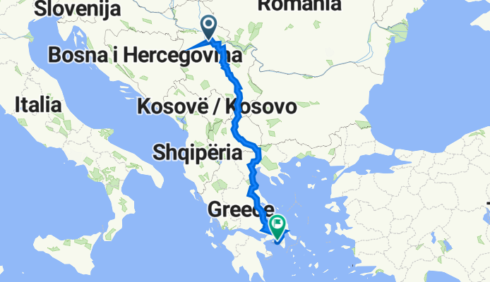 Itinéraire vers Paleo Faliro