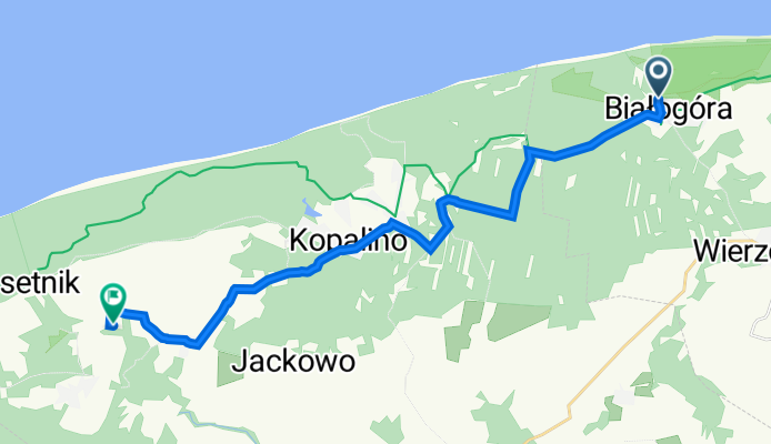 Białogóra to Leszczynowa 7, Sasino