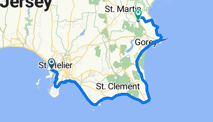 A1, St Helier to Sutherland House, La Rue des Alleurs, St Martin
