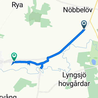 Malmövägen 408, Kristianstad to Östra Vramsvägen 27, Tollarp