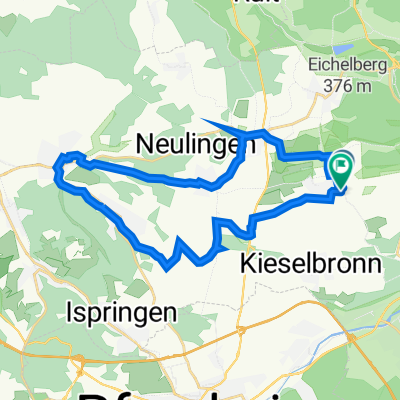 Enzberger Straße 9, Ölbronn-Dürrn nach Richard-Wagner-Straße 30, Ölbronn-Dürrn