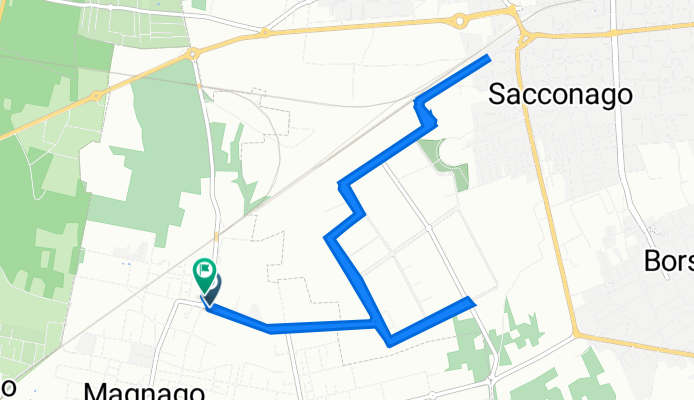 Via Antonio Canova 4, Magnago a Via Pier Fortunato Calvi 13, Magnago