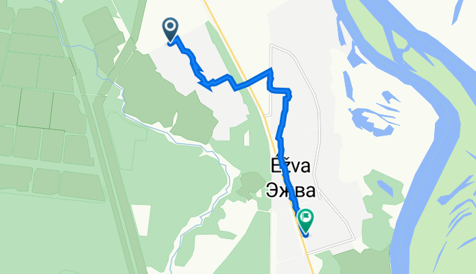 Лесная улица, 13/1, Сыктывкар до проспект Бумажников, 53Г, Сыктывкар