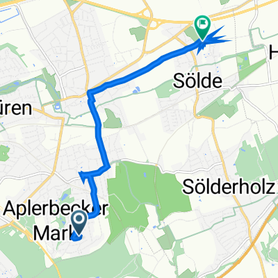 Verseweg 8, Dortmund nach Ruthgerusstraße 33D, Dortmund