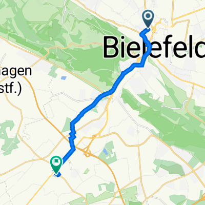 Weststraße 79, Bielefeld nach Bokelstraße 3, Bielefeld