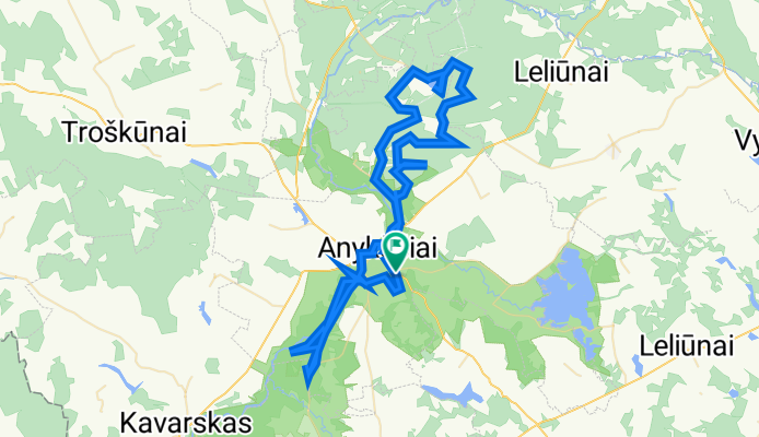 Liudiškių gatvė 409, Anykščiai to Liudiškių gatvė 409, Anykščiai