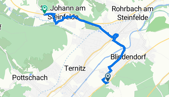 Bundesstraße 17, Wimpassing im Schwarzatale nach B26 73