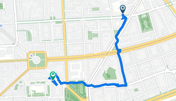 Ulica Pavla Šubića 55, Zagreb to Ulica Jurja Križanića 16, Zagreb