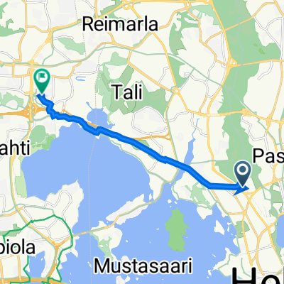 Urheilukatu 52, Helsinki to Everstinkatu, Espoo