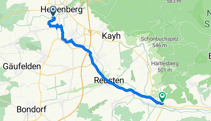 Falkenweg 2, Herrenberg nach Jesinger Hauptstraße 61/2, Tübingen