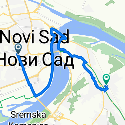 Bulevar oslobodjenja 70, Novi Sad to Fruskogorska odreda 7, Novi Sad