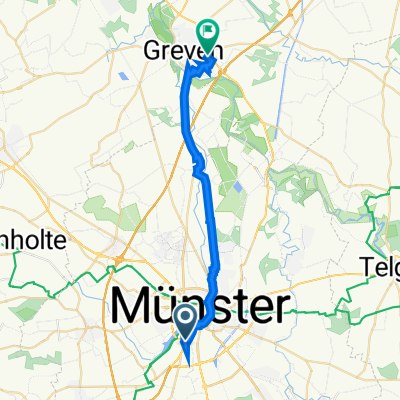 Von Stauffenberg Straße 18, Münster nach Korbmacher­weg 15, Greven