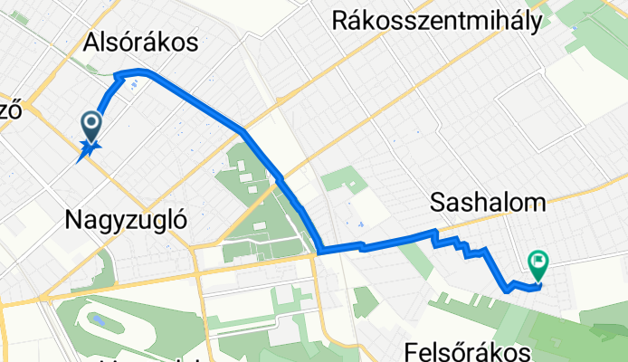 Egressy tér 7, Budapest - Gyémánt utca 16, Budapest