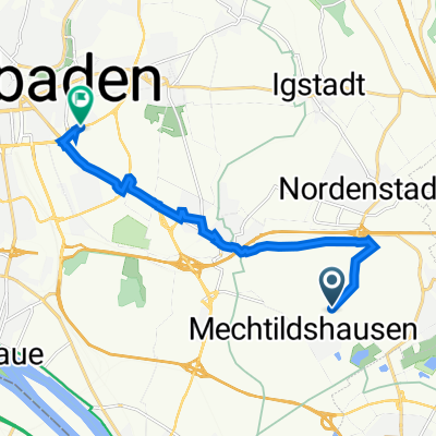 Wiesbaden to New-York-Straße, Wiesbaden