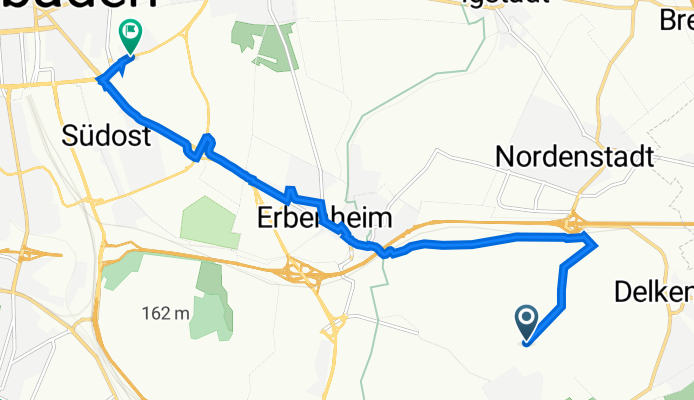 Wiesbaden to New-York-Straße, Wiesbaden