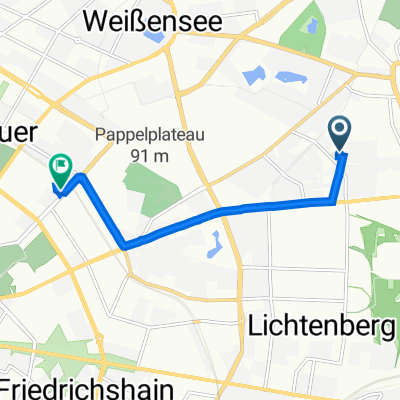 Genslerstraße 17B, Berlin to Pankow, Berlin