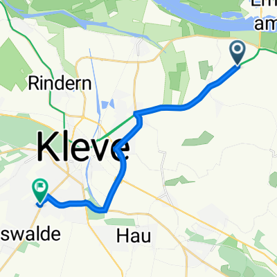 Emmericher Straße 15–23, Kleve nach Kapellenstraße 15, Kleve