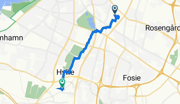 Möllevången, Malmö to Hyllie stationsväg 46, Malmö