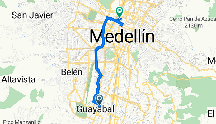 De Carrera 52 1-77, Medellín a Carrera 57 51-83, Medellín