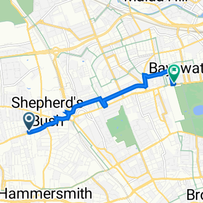 88–98 Lime Grove, London to 7 Orme Sq, London