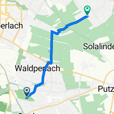 Bahnhofstraße 16–18, Neubiberg nach Tsingtauer Straße 83, München