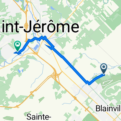 De Rue Charles 19810, Blainville à Rue des Îles 1011, Saint-Jérôme