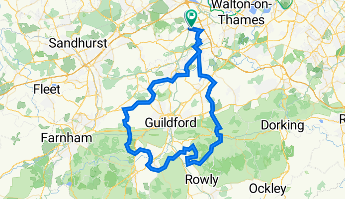 Ottershaw &gt;&gt;&gt; Guildford circular loop