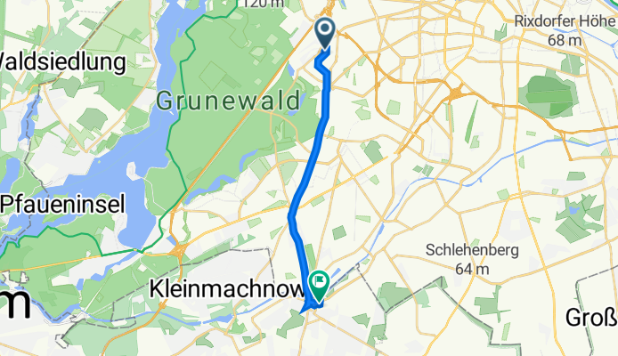 Herthastraße 5, Berlin to Lichterfelder Allee 31A, Teltow