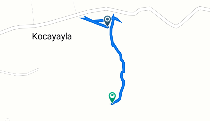 Route from Kocayayla Piknik Alanı