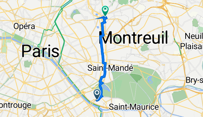 4 Rue du Président Kennedy, Charenton-le-Pont à 24 Rue des Bruyères, Les Lilas