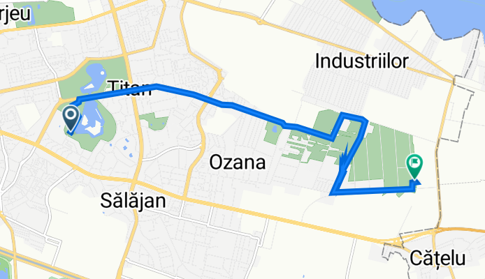 Intrarea Odobești, Bucharest to Drumul Gura Călmățui, Bucharest